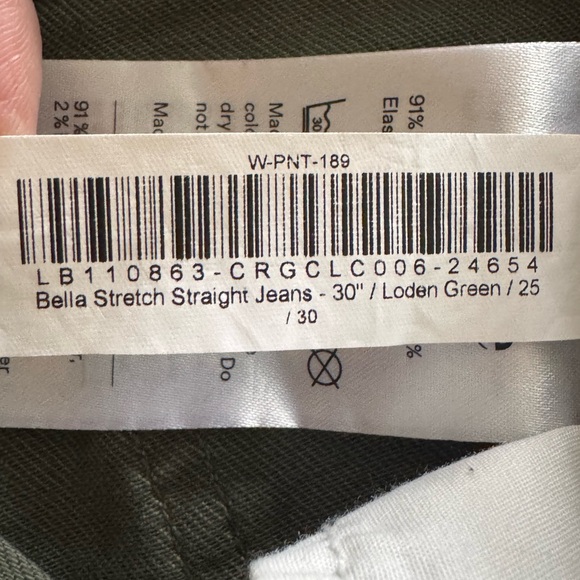 ✨ Quince Bella Stretch Straight Jeans – Loden Green ✨ - Picture 9 of 14